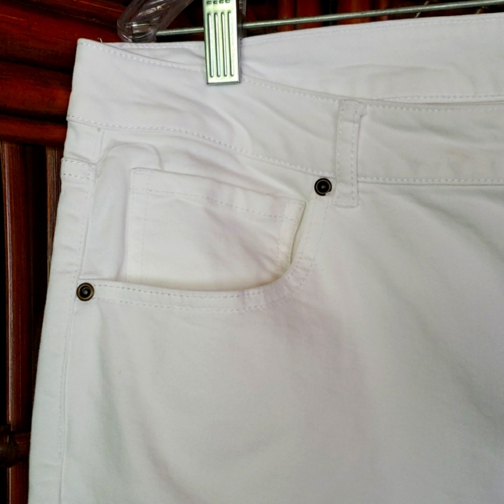 SUSAN GRAVER Boot-Cut Jeans White Size 16 NWOT - Picture 3 of 12